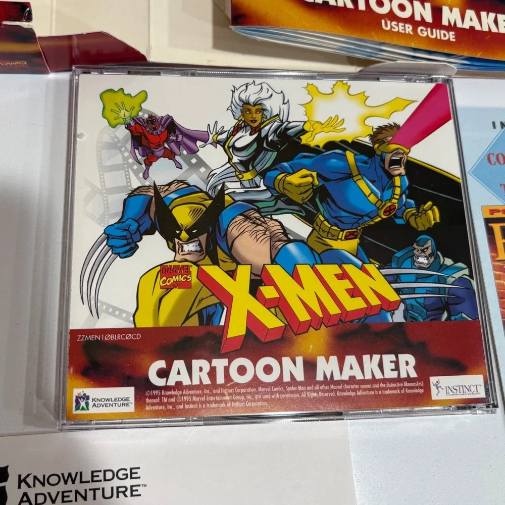 Marvel Comics X-Men‎ Cartoon Maker CD-ROM Knowledge Adventure 1995 Jump Start